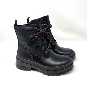 Timberland Malynn Waterproof Black Leather Boots Women's Size TB 0A2D6A